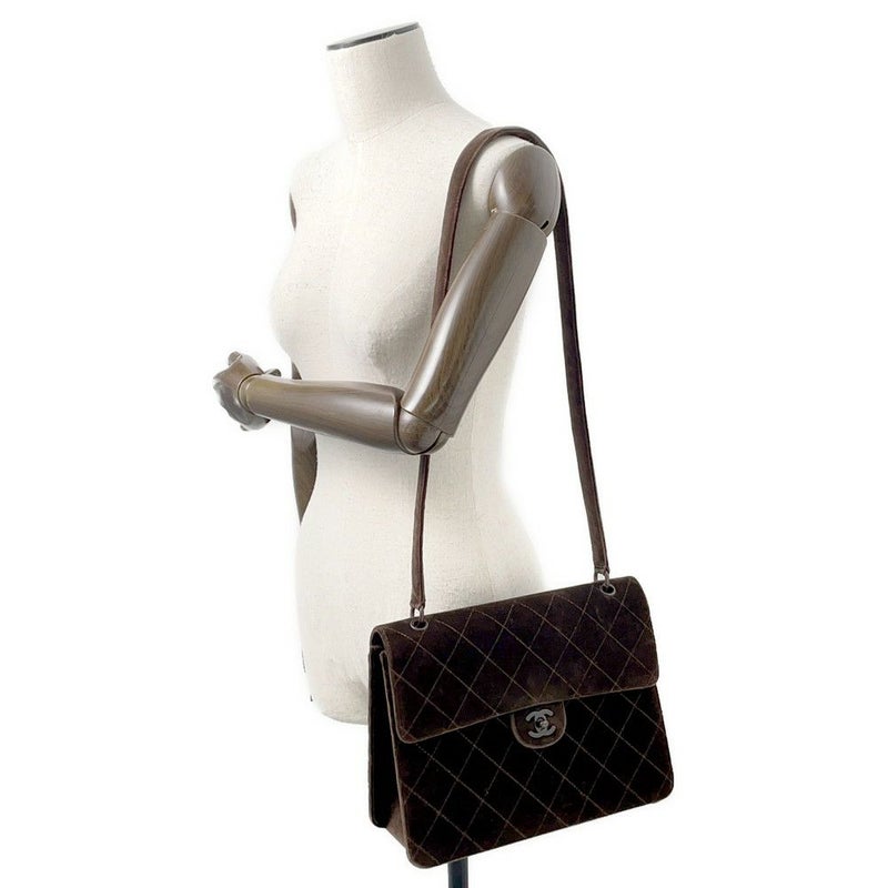 シャネル ショルダーバッグ マトラッセ ココマーク ベロア CHANEL バッグ