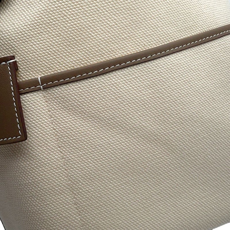 エルメス ハンドバッグ ピコタンロックPM カーゴ エクリュ/エトゥープ/シルバー金具 トワルゴエラン/スイフト K刻印