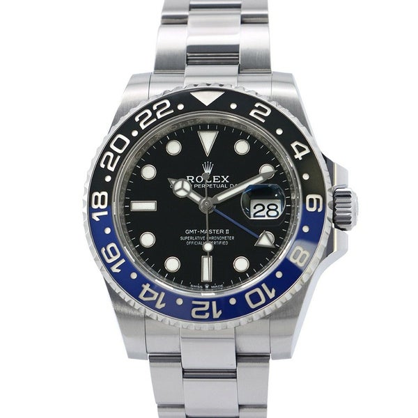 ロレックス GMTマスター2 デイト ランダムシリアル ルーレット 126710BLNR ROLEX 腕時計 黒文字盤