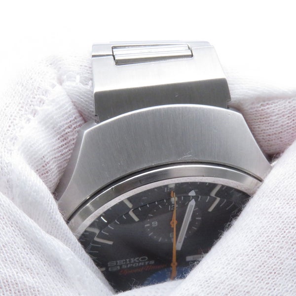 セイコー 5スポーツ スピードタイマー 6138-0020 SEIKO 腕時計 黒文字盤