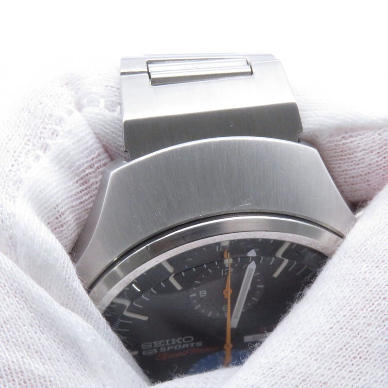セイコー 5スポーツ スピードタイマー 6138-0020 SEIKO 腕時計 黒文字盤