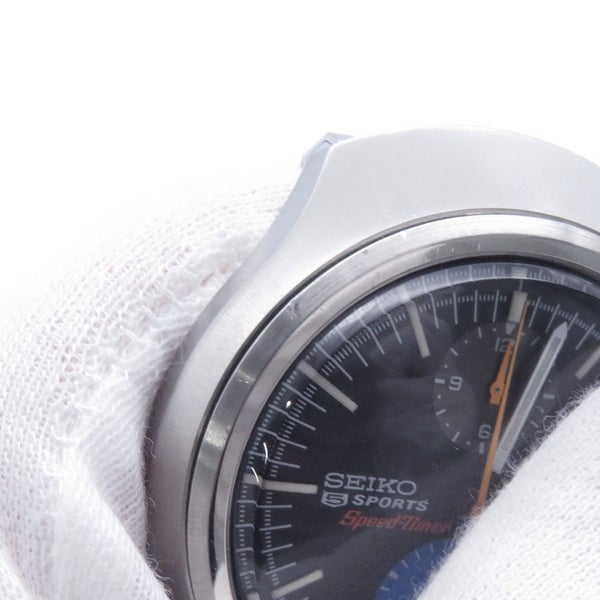 セイコー 5スポーツ スピードタイマー 6138-0020 SEIKO 腕時計 黒文字盤