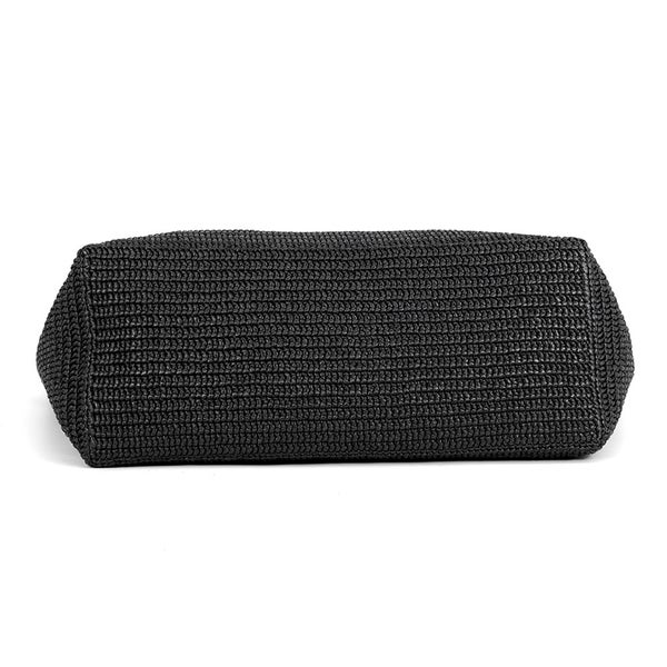 サンローランパリ トートバッグ ロゴ ラフィア 756269 SAINT LAURENT PARIS バッグ 黒
