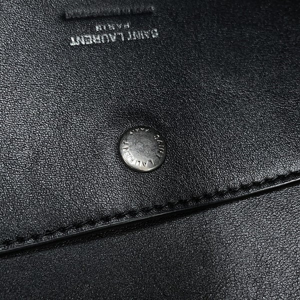 サンローランパリ トートバッグ ロゴ ラフィア 756269 SAINT LAURENT PARIS バッグ 黒