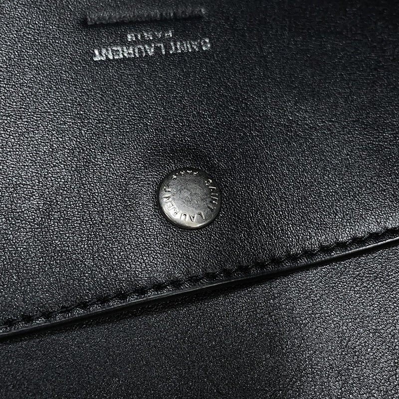 サンローランパリ トートバッグ ロゴ ラフィア 756269 SAINT LAURENT PARIS バッグ 黒