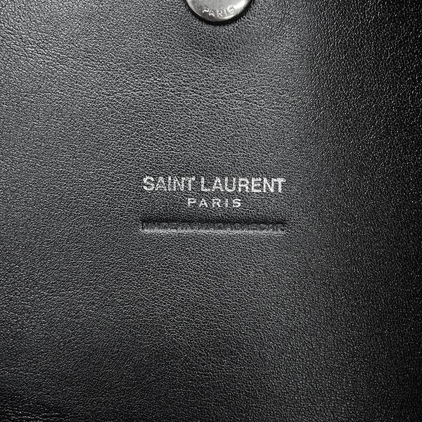 サンローランパリ トートバッグ ロゴ ラフィア 756269 SAINT LAURENT PARIS バッグ 黒