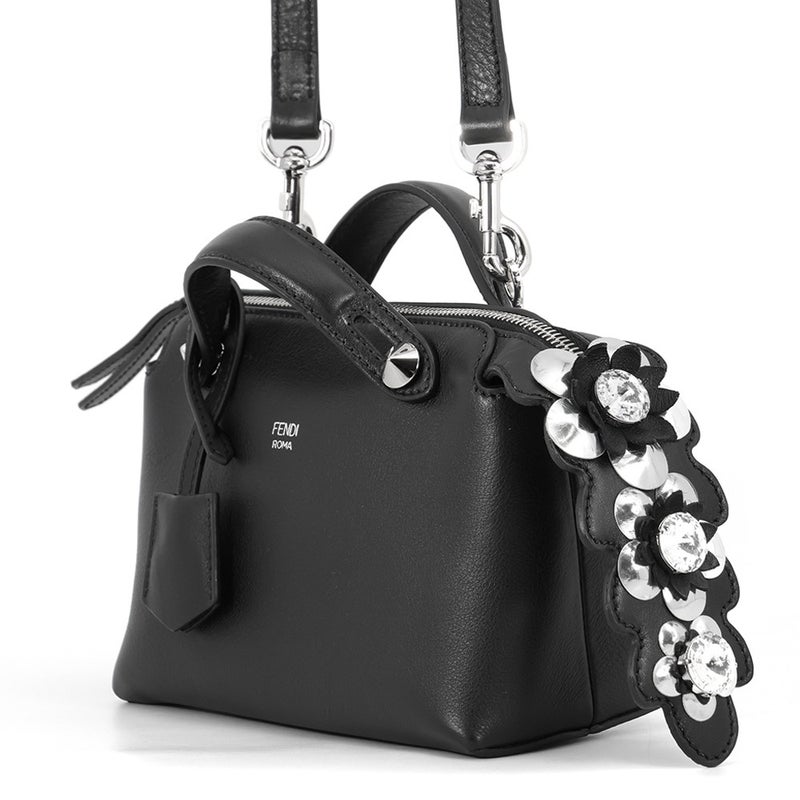 フェンディ ハンドバッグ バイザウェイ ミニ ラインストーン 8BL135 FENDI 2wayショルダーバッグ 黒
