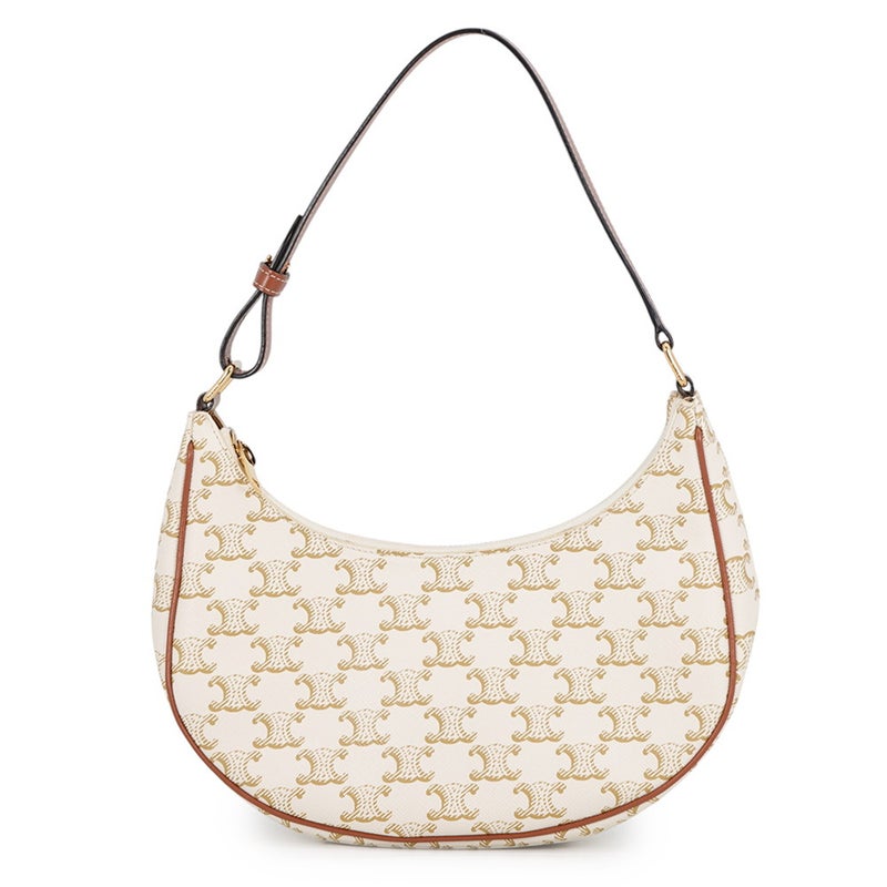 セリーヌ ショルダーバッグ トリオンフ アヴァ PVC レザー 193952 CELINE ワンショルダーバッグ 白