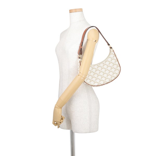 セリーヌ ショルダーバッグ トリオンフ アヴァ PVC レザー 193952 CELINE ワンショルダーバッグ 白