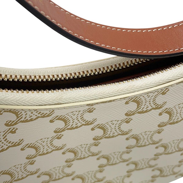 セリーヌ ショルダーバッグ トリオンフ アヴァ PVC レザー 193952 CELINE ワンショルダーバッグ 白