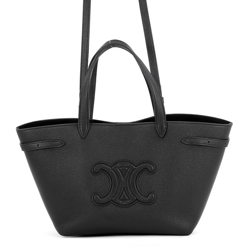 セリーヌ ハンドバッグ ミニ カバ アナイス キュイル トリオンフ 121743ENY CELINE 2wayショルダーバッグ 黒