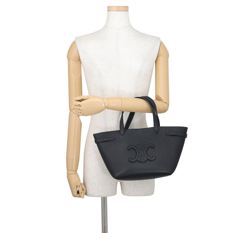 セリーヌ ハンドバッグ ミニ カバ アナイス キュイル トリオンフ 121743ENY CELINE 2wayショルダーバッグ 黒