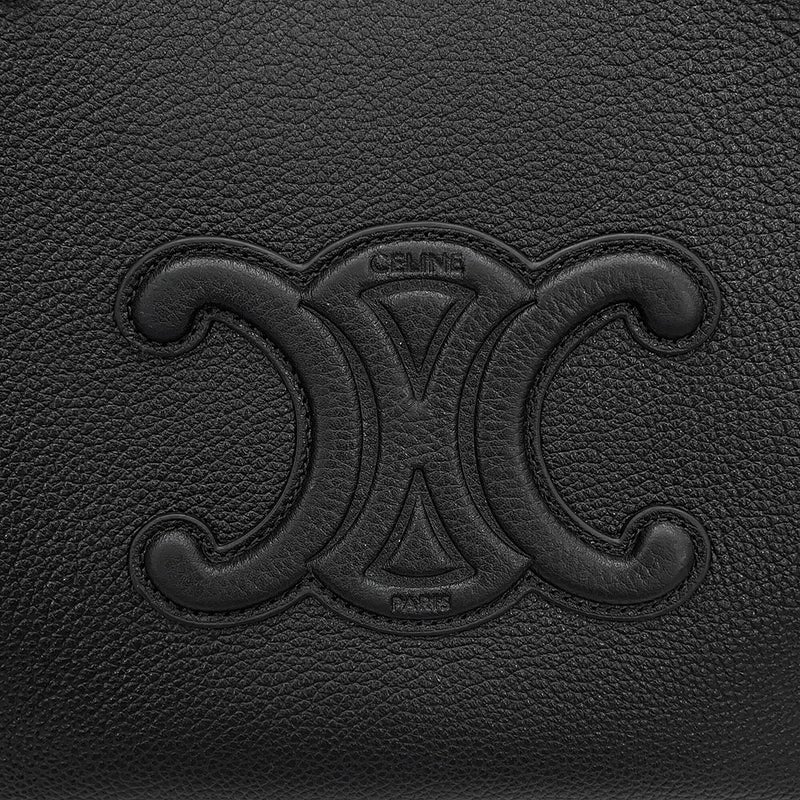 セリーヌ ハンドバッグ ミニ カバ アナイス キュイル トリオンフ 121743ENY CELINE 2wayショルダーバッグ 黒