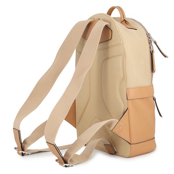ロエベ リュック ラウンド バックパック カーフレザー キャンバス B314278X01 LOEWE バッグ ベージュ
