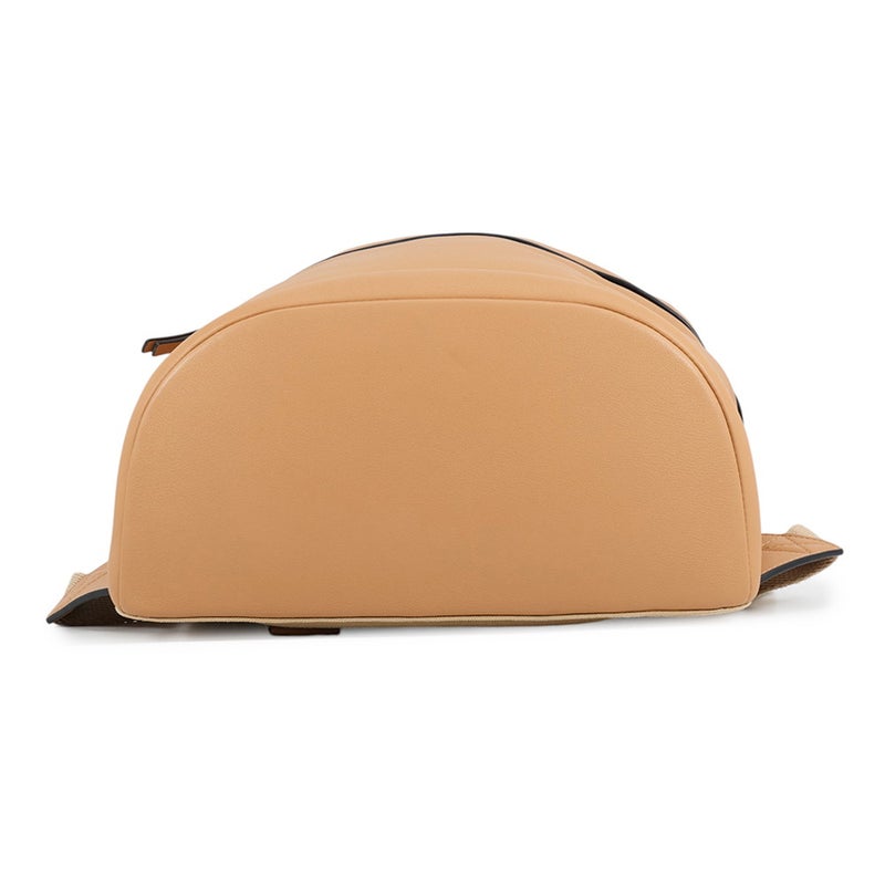ロエベ リュック ラウンド バックパック カーフレザー キャンバス B314278X01 LOEWE バッグ ベージュ