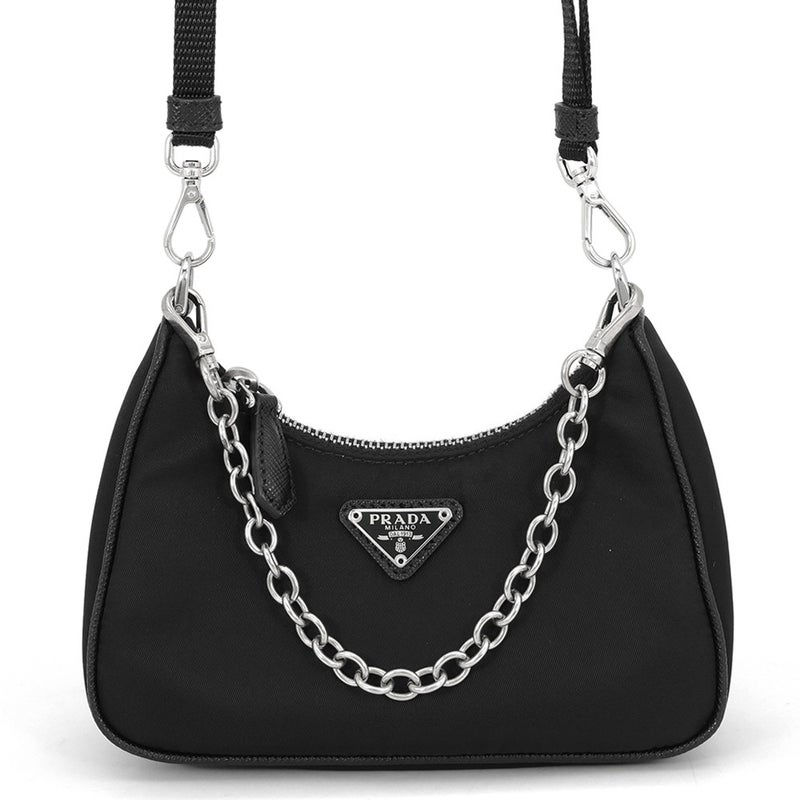 プラダ ショルダーバッグ Re-Edition テスート マイクロバッグ ナイロン 1TT122 PRADA 2way 黒
