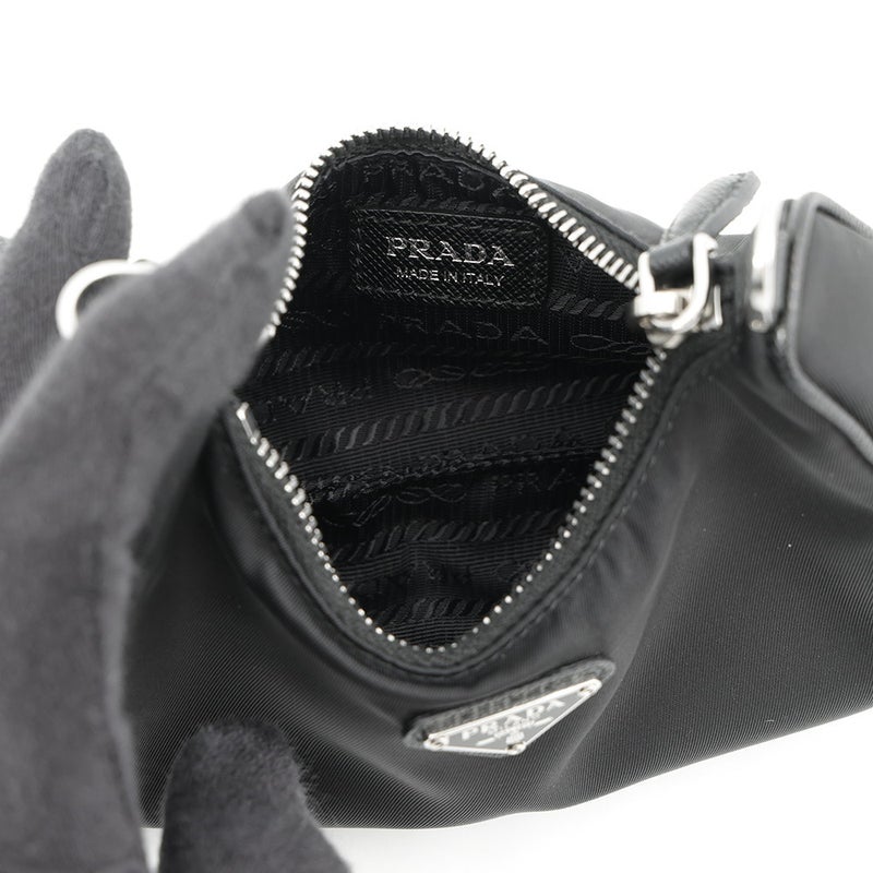 プラダ ショルダーバッグ Re-Edition テスート マイクロバッグ ナイロン 1TT122 PRADA 2way 黒