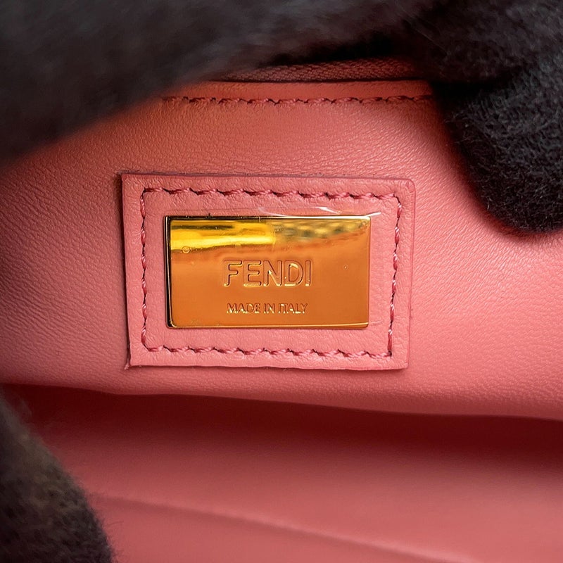 フェンディ ハンドバッグ ミニ ピーカブー パイソン 8BN244 FENDI バッグ 2wayショルダーバッグ