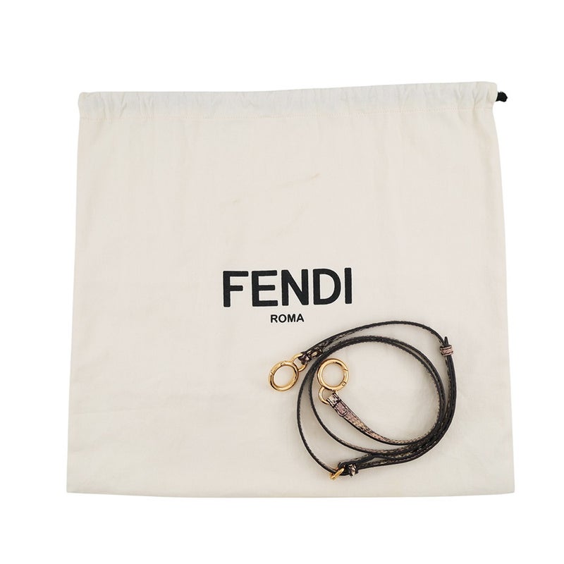 フェンディ ハンドバッグ ミニ ピーカブー パイソン 8BN244 FENDI バッグ 2wayショルダーバッグ