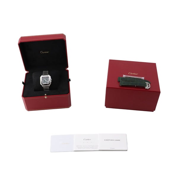 カルティエ サントス ドゥ カルティエ WSSA0061 Cartier 腕時計 グリーン文字盤