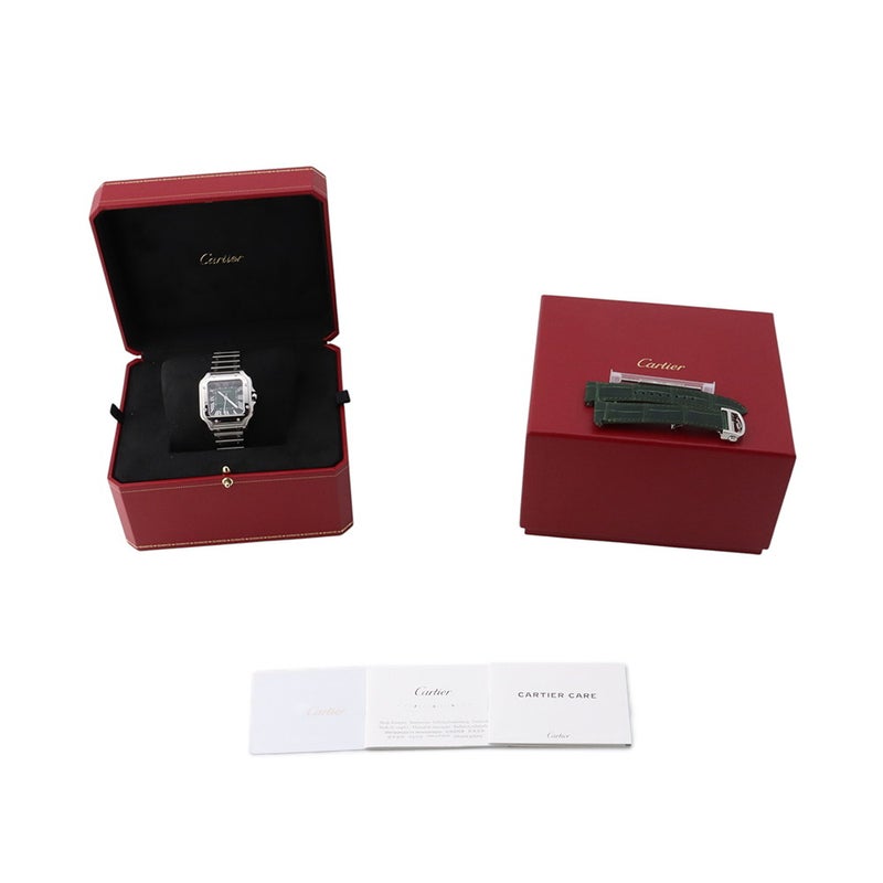 カルティエ サントス ドゥ カルティエ WSSA0061 Cartier 腕時計 グリーン文字盤