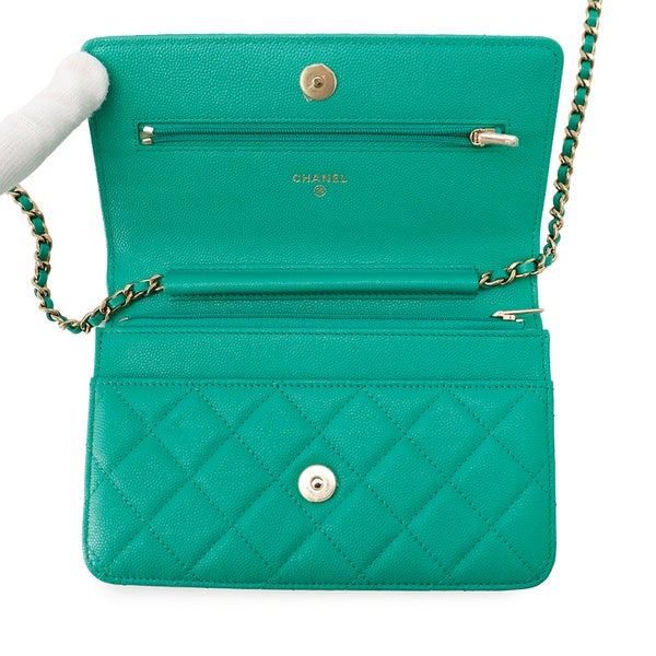 シャネル チェーンウォレット クラシック マトラッセ ココマーク キャビアスキン AP0250 CHANEL 財布
