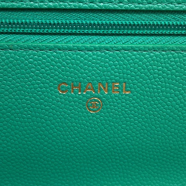 シャネル チェーンウォレット クラシック マトラッセ ココマーク キャビアスキン AP0250 CHANEL 財布