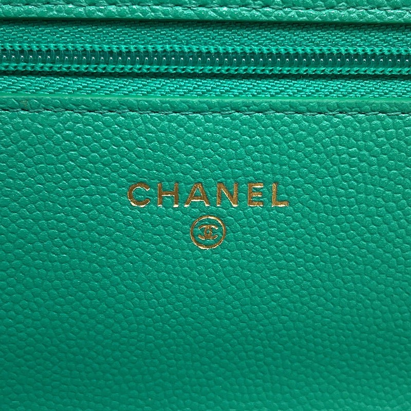 シャネル チェーンウォレット クラシック マトラッセ ココマーク キャビアスキン AP0250 CHANEL 財布