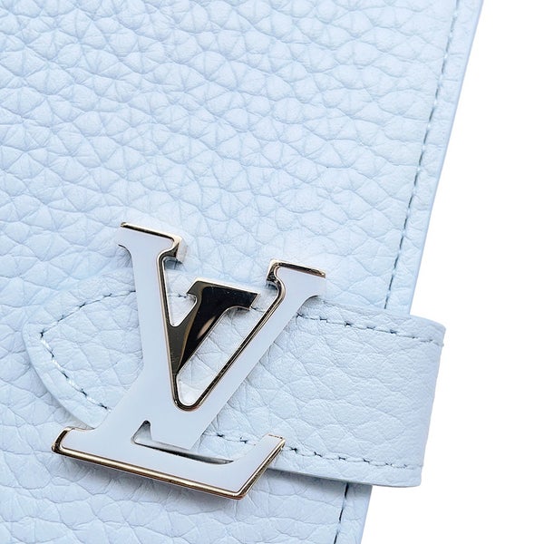 ルイヴィトン 二つ折り財布 トリヨンレザー LV ヴェルティカル ウォレット コンパクト M83572 ヴィトン 財布 折りたたみ