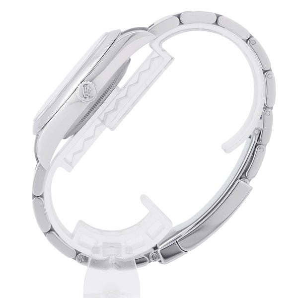 ロレックス オイスターパーペチュアル 114300 ROLEX 腕時計 ダークロジウム文字盤