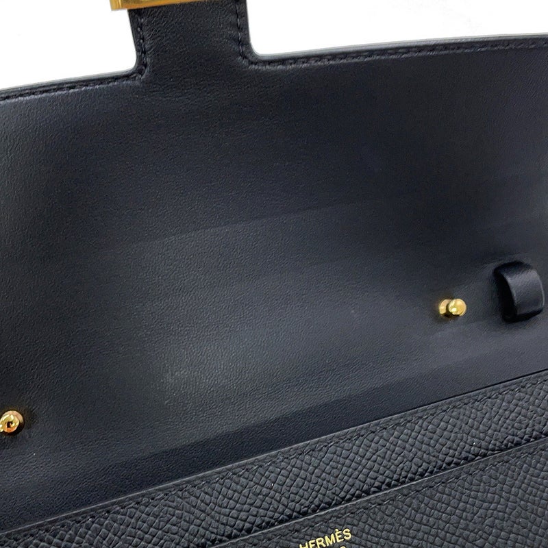 エルメス 長財布 コンスタンス トゥーゴー ロング ブラック/ゴールド金具 エプソン G刻印 HERMES 黒