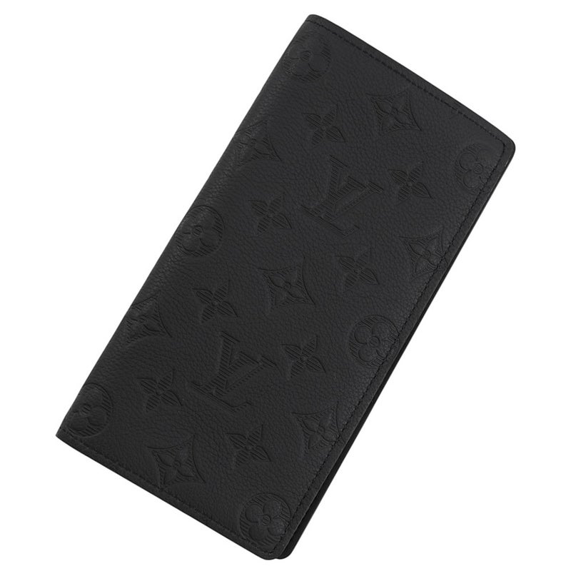 ルイヴィトン 長財布 モノグラム・シャドウ ポルトフォイユ・ブラザ M62900 LOUIS VUITTON ヴィトン 財布 メンズ 黒 ブラック