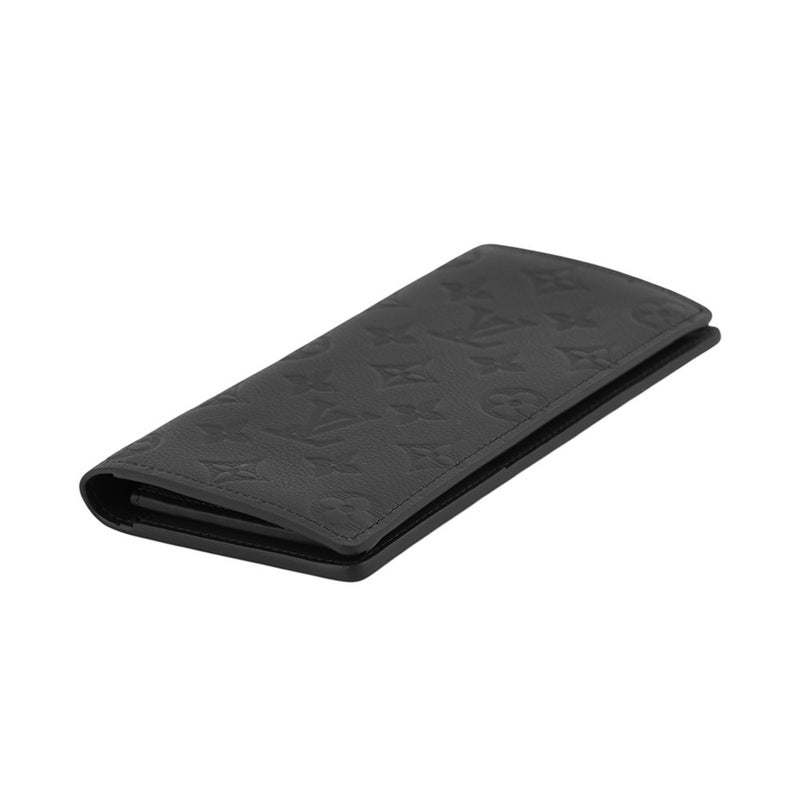 ルイヴィトン 長財布 モノグラム・シャドウ ポルトフォイユ・ブラザ M62900 LOUIS VUITTON ヴィトン 財布 メンズ 黒 ブラック