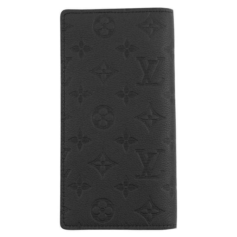 ルイヴィトン 長財布 モノグラム・シャドウ ポルトフォイユ・ブラザ M62900 LOUIS VUITTON ヴィトン 財布 メンズ 黒 ブラック