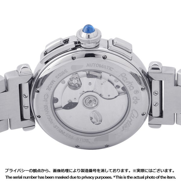 カルティエ パシャ クロノグラフ W31085M7 Cartier 腕時計 白文字盤
