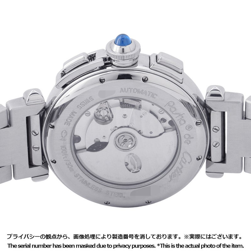 カルティエ パシャ クロノグラフ W31085M7 Cartier 腕時計 白文字盤