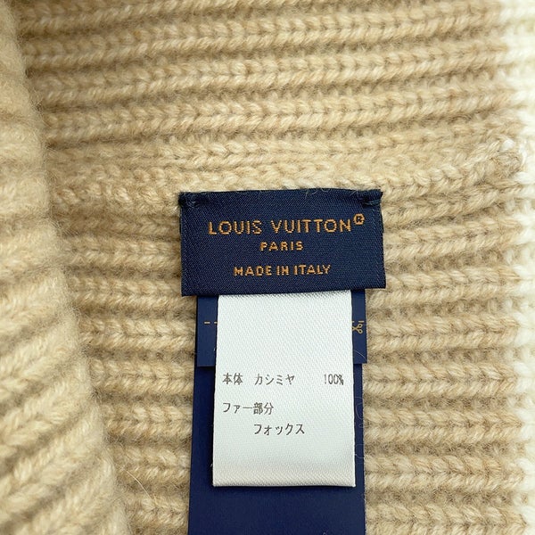 ルイヴィトン ニット帽 ビーニー・LV コールド スパーク カシミヤ フォックス M79396 LOUIS VUITTON 帽子 白