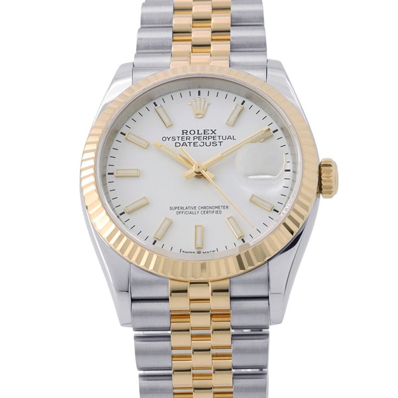 ロレックス デイトジャスト 36 SS/K18YG ランダムシリアル 126233 ROLEX 腕時計 白文字盤