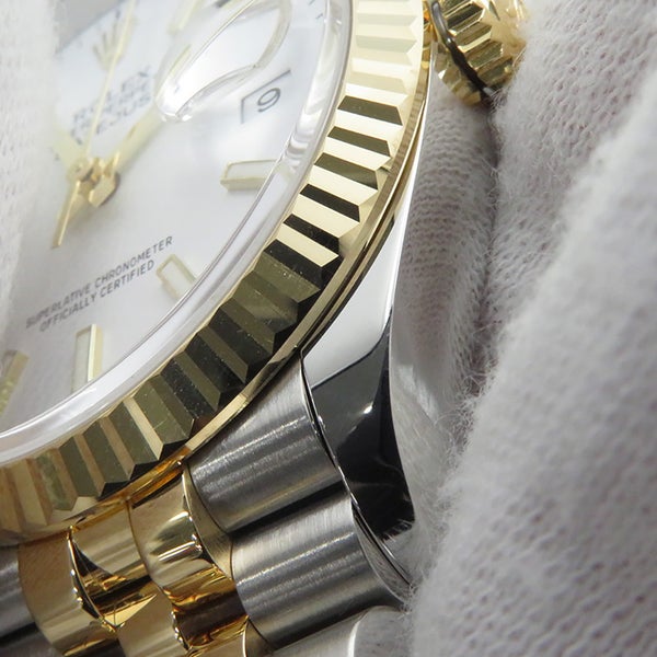 ロレックス デイトジャスト 36 SS/K18YG ランダムシリアル 126233 ROLEX 腕時計 白文字盤