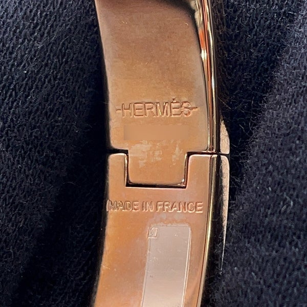 エルメス ブレスレット クリックH クリッククラックPM ホワイト/ピンクゴールド金具 HERMES アクセサリー
