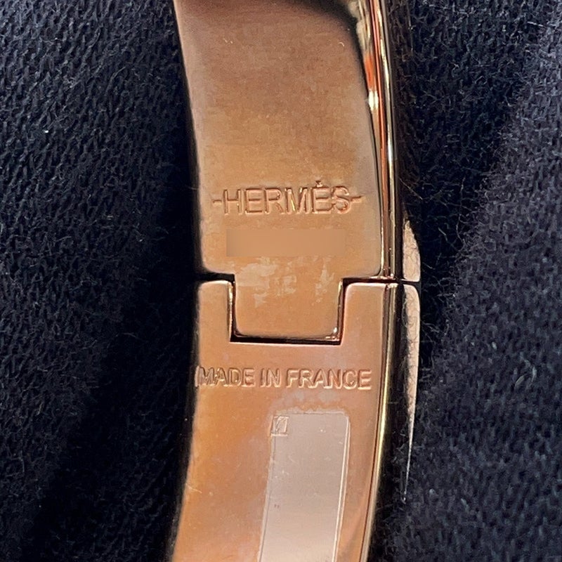 エルメス ブレスレット クリックH クリッククラックPM ホワイト/ピンクゴールド金具 HERMES アクセサリー