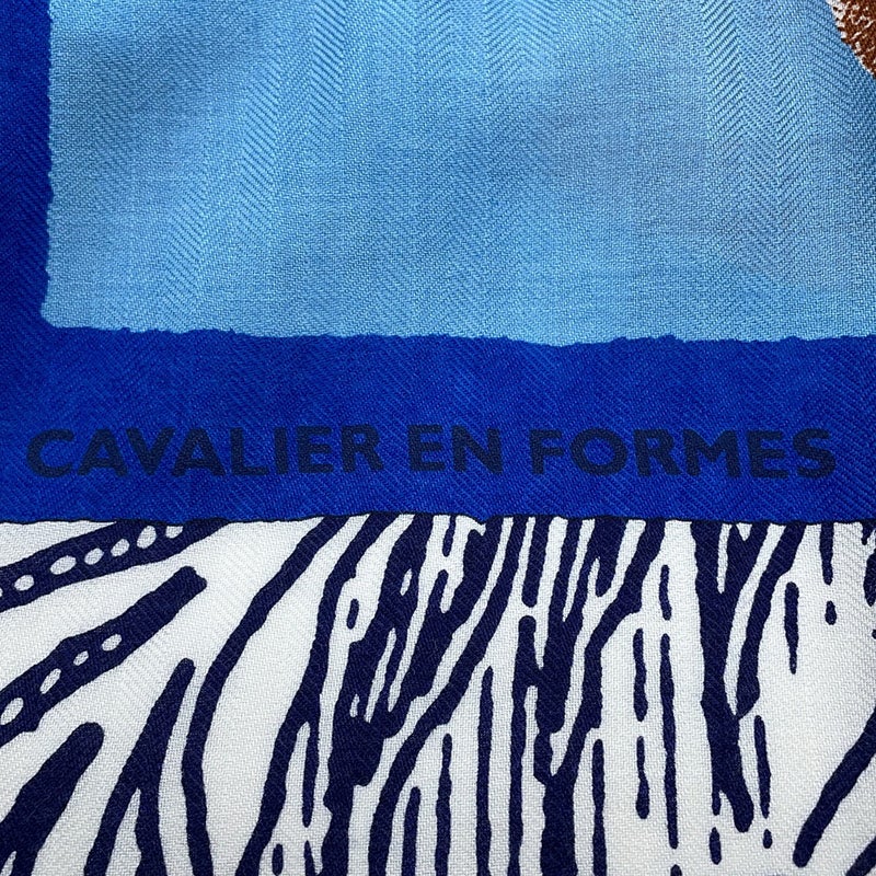 エルメス スカーフ カレ140 カレジェアン カヴァリエ・アン・フォルム Cavalier en Formes HERMES 2024春夏 ソルド品