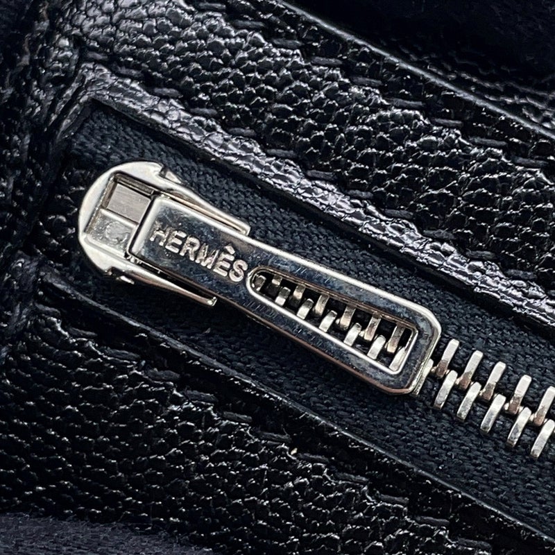 エルメス 長財布 ベアンスフレ マチ有り ブラック/シルバー金具 シェブルミゾル □J刻印 HERMES 財布 黒