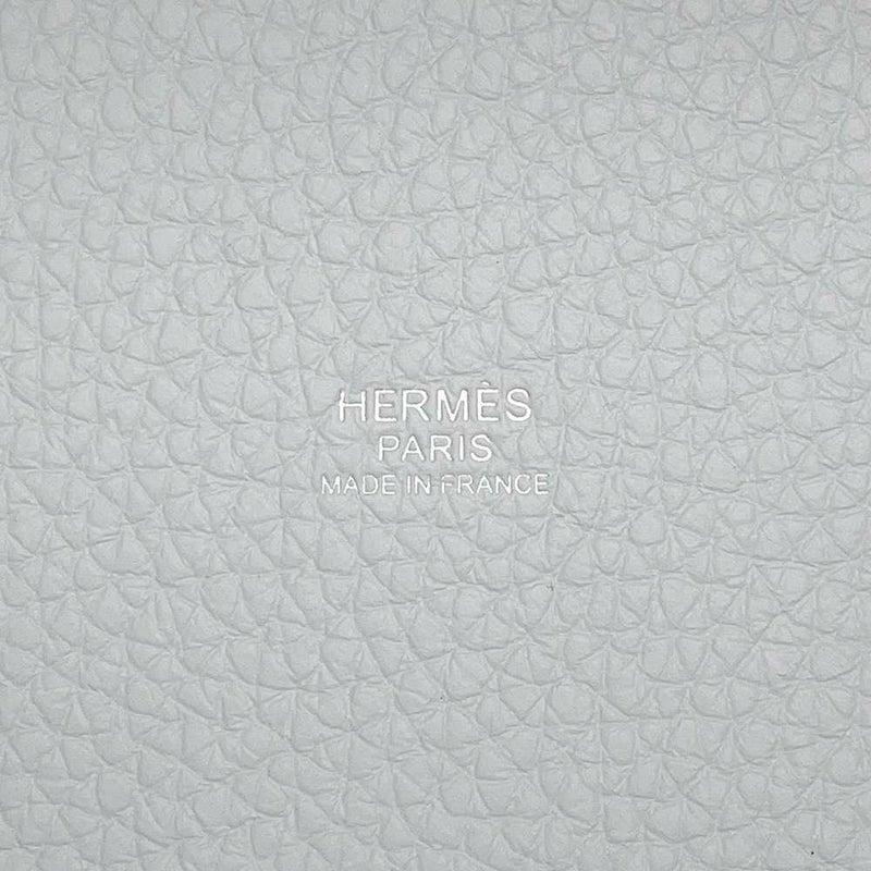 エルメス ハンドバッグ ピコタンロックPM ブルーペール/シルバー金具 トリヨンクレマンス B刻印