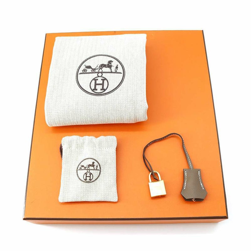 エルメス バーキン25 セリエ エトゥープ/ゴールド金具 ヴォーエプソン W刻印 HERMES Birkin ハンドバッグ