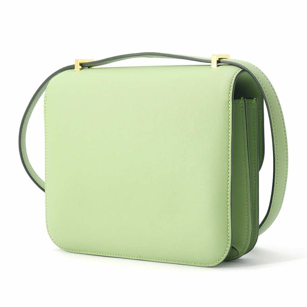 HERMES(エルメス) コンスタンス3ミニ ミロワール ヴェールユッカ グリーン緑 黄緑 ヴォーエプソン ゴールド金具 W刻印 ショルダーバッグ 肩掛け 斜め掛け コンスタンス18 レディース 40802185787【アラモード】 HERMES - 【未使用】HERMES(エルメス) コンスタンスミニ3 ミロワール