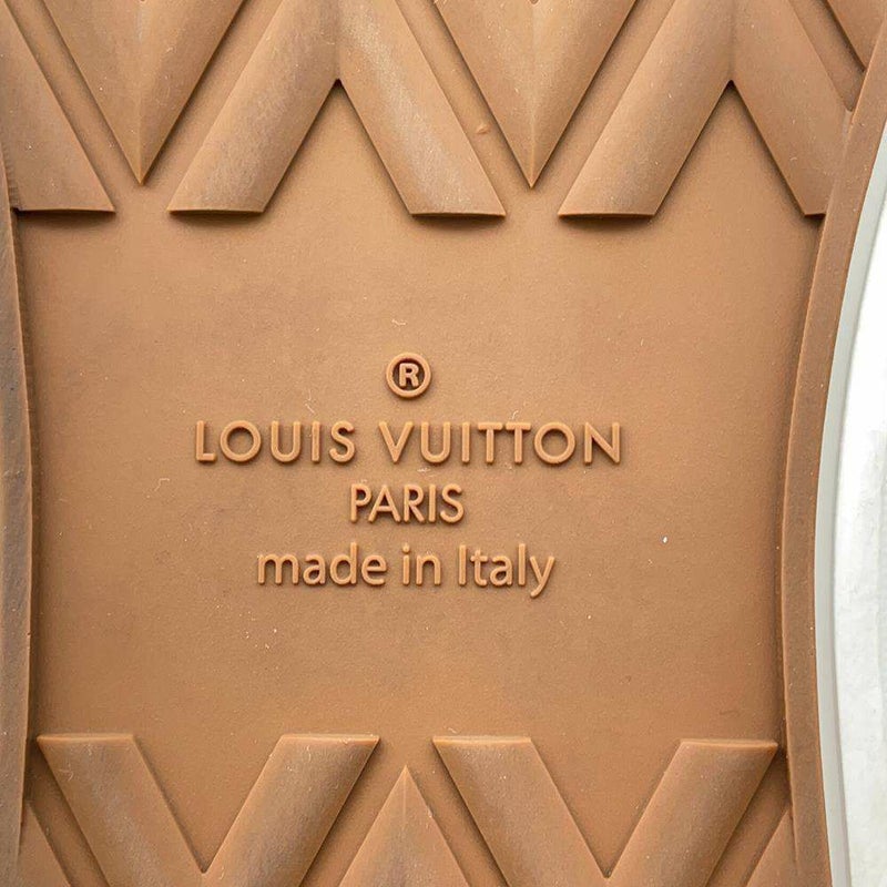 ルイヴィトン スリッポン トロカデロ ライン スニーカー モノグラム キャンバス メンズサイズ7 1/2 1A8JWH LOUIS VUITTON 靴 白