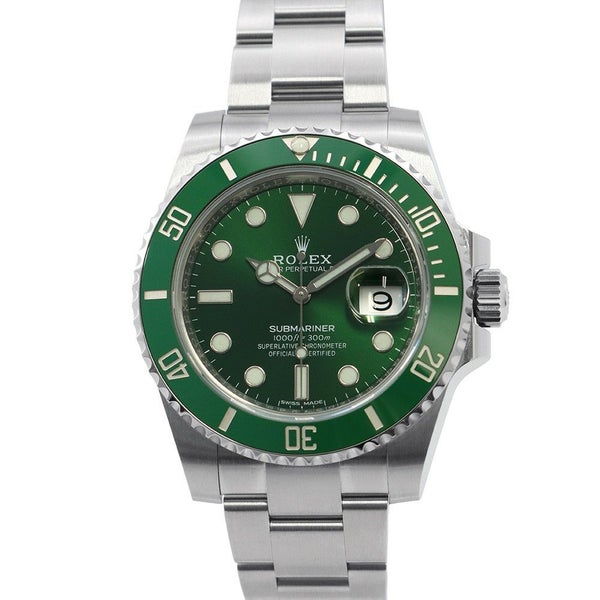 ロレックス サブマリーナ デイト ランダムシリアル ルーレット 116610LV ROLEX 腕時計 ウォッチ グリーン文字盤