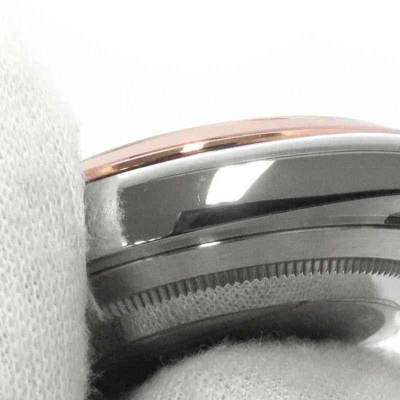 ロレックス デイトジャスト SS/K18PG 126301G ROLEX 腕時計 チョコレート文字盤 10Pダイヤ