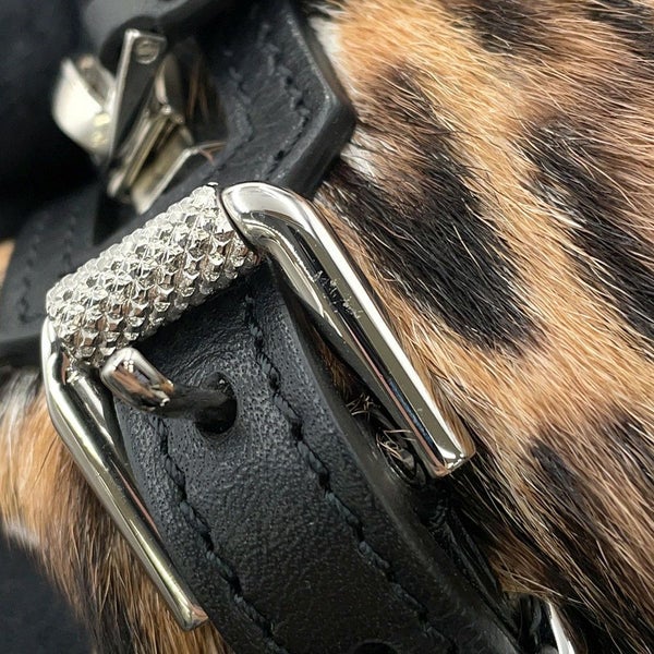 ジバンシー ショルダーバッグ レオパード柄 パンドラバッグ S ゴートスキン フェイクファー BK50CBK1UK GIVENCHY